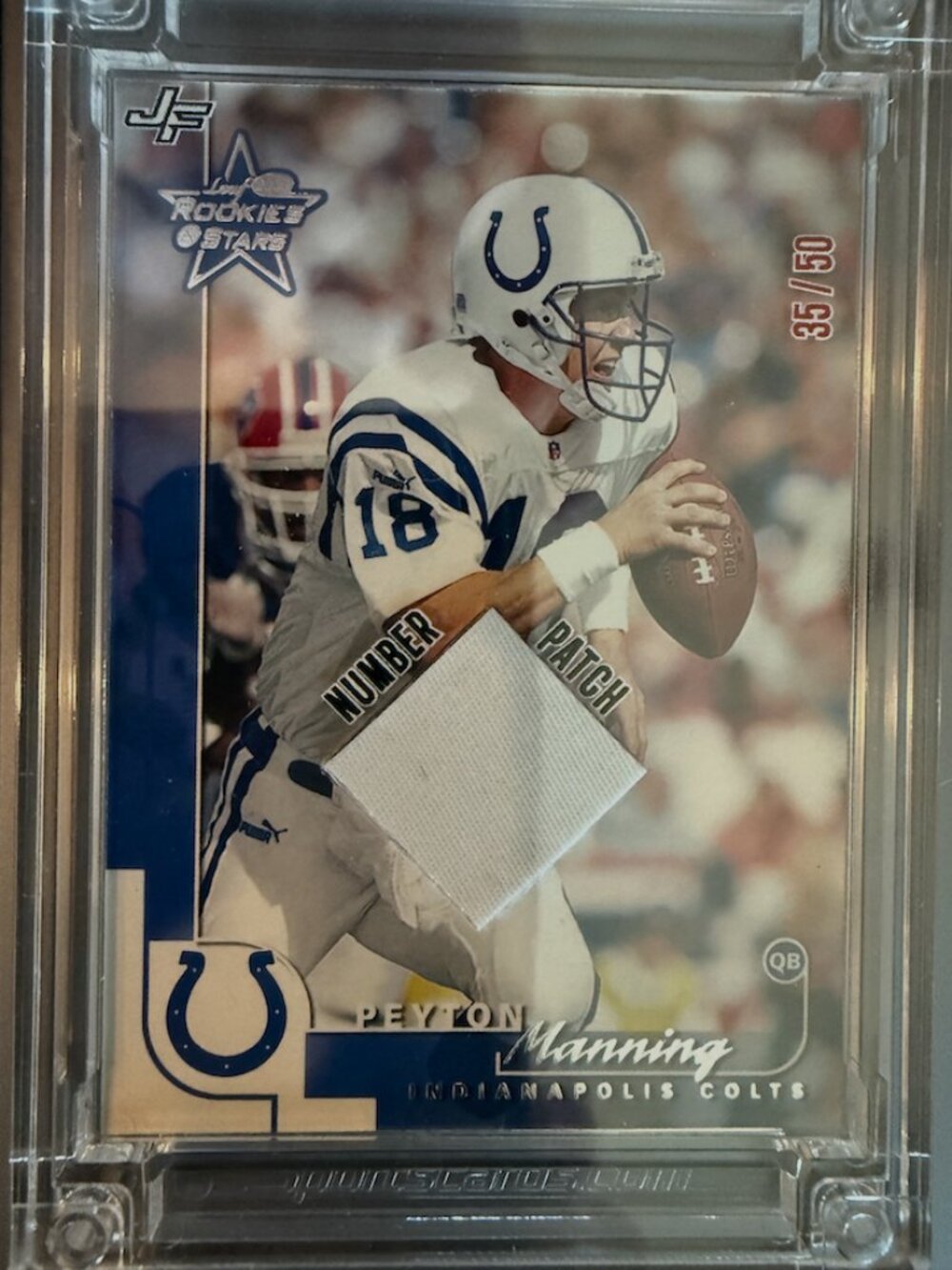 Peyton Manning 40 | Leaf Rookie and Stars | Number Patch 35/50